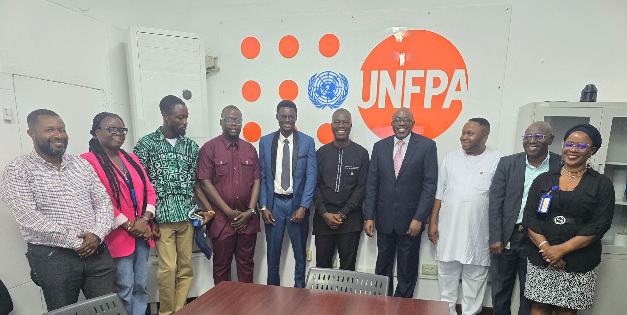 WAYPA delegation meeting with UNFPA Liberia